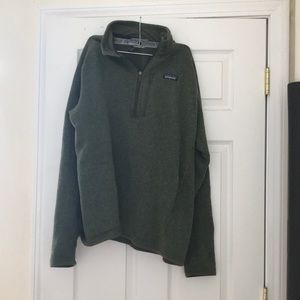 Men’s Patagonia olive green 1/4 zip